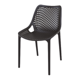 Hollow out stackable plastic chair