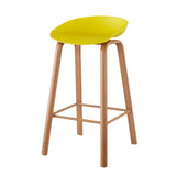 PP Material Seat Bar Stool with a Sturdy Metal Base