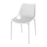 Hollow out stackable plastic chair