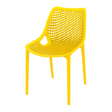 Hollow out stackable plastic chair