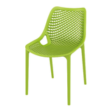 Hollow out stackable plastic chair