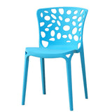 Hollow out stackable plastic chair