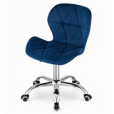 Navy Blue Velevt Office Desk Chair