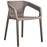 Hollow Out Stackable Plastic Chair