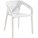 Hollow Out Stackable Plastic Chair