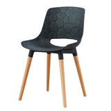 PP Material Chair Wood Legs