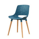 PP Material Chair Wood Legs