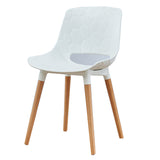 PP Material Chair Wood Legs