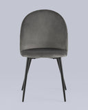 Hot Sale Dark Grey Velvet Dining Chair