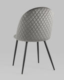 Hot Sale Dark Grey Velvet Dining Chair