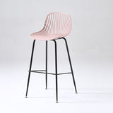 PP Material Bar Stool with Metal Base