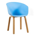 Plastic Armchair With Metal Legs