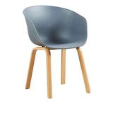 Plastic Armchair With Metal Legs