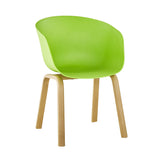 Plastic Armchair With Metal Legs