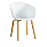 Plastic Armchair With Metal Legs