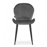 Comfort dark grey velvet dining chair