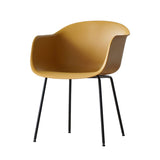 Plastic Armchair With Metal Legs