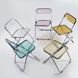 Transparent folding chair