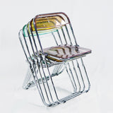 Transparent folding chair