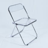 Transparent folding chair