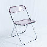 Transparent folding chair