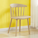 Stackable plastic dining chair