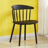 Stackable plastic dining chair