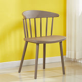 Stackable plastic dining chair