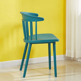 Stackable plastic dining chair