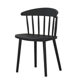 Stackable plastic dining chair