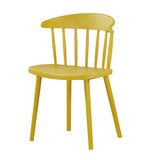 Stackable plastic dining chair