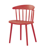 Stackable plastic dining chair