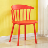 Stackable plastic dining chair