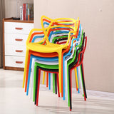 Outdoor plastic dining chair