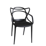 Outdoor plastic dining chair