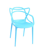 Outdoor plastic dining chair