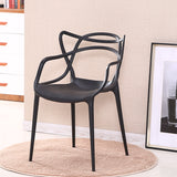 Outdoor plastic dining chair