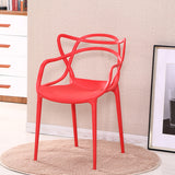 Outdoor plastic dining chair