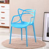 Outdoor plastic dining chair