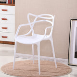 Outdoor plastic dining chair