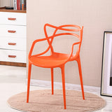 Outdoor plastic dining chair